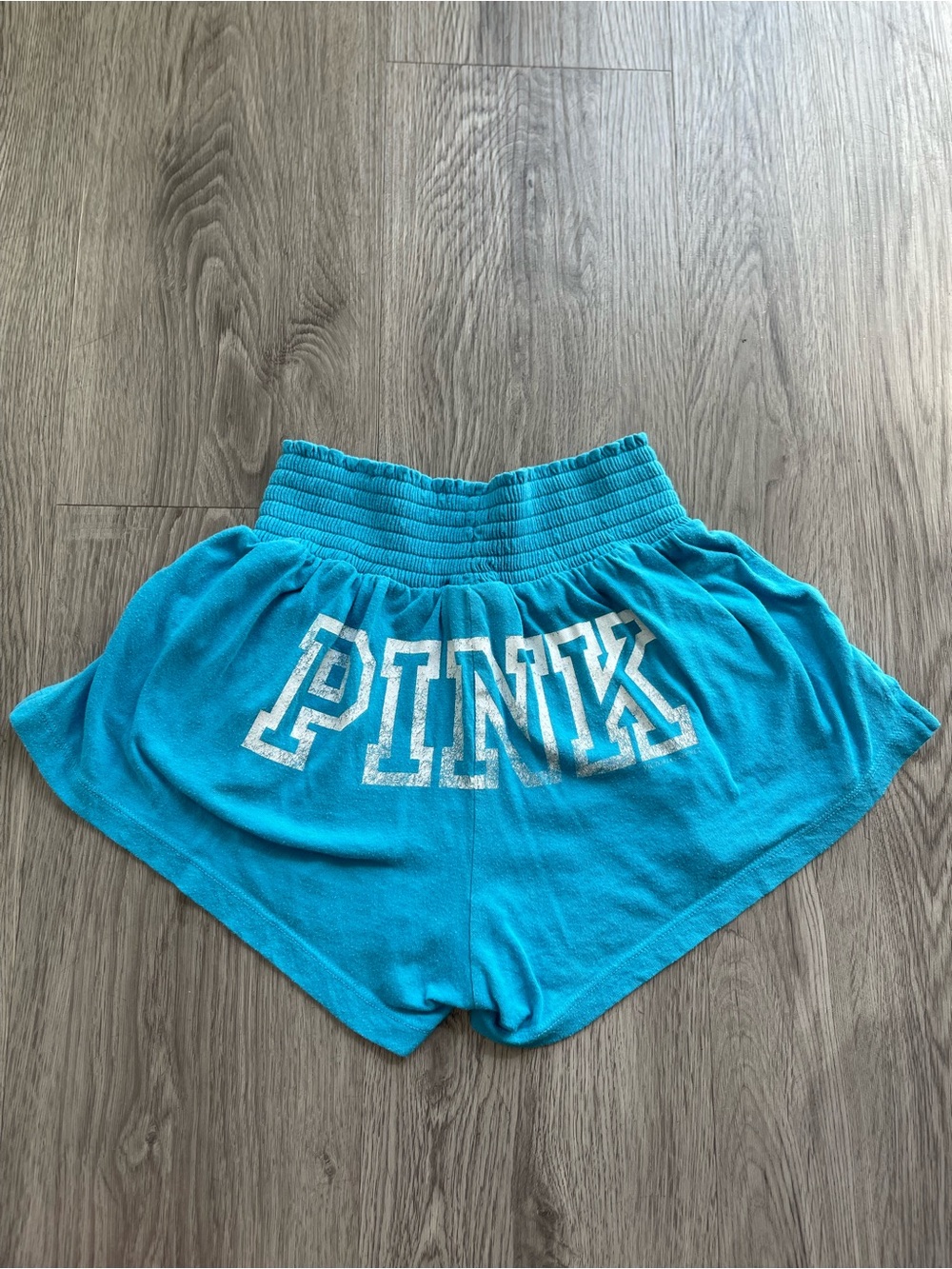 Vtg Y2K pink Victoria’s Secret teal blue mini shorts